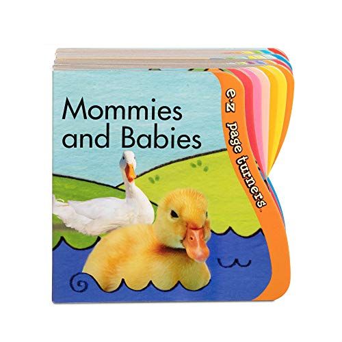  Melissa & Doug E-Z Page Turners Books 4-Pack (12-Page Board Books with Sculpted Easy-Turn Pages)