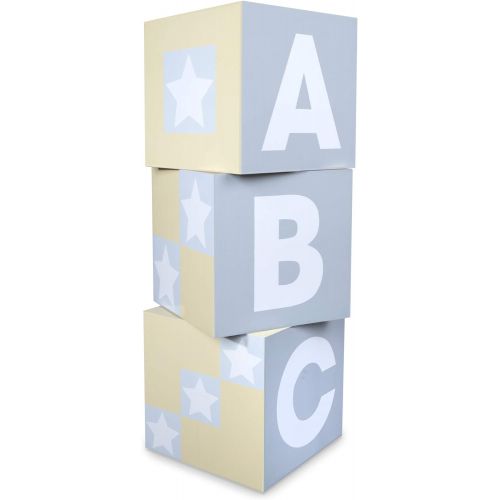  Melissa & Doug Jumbo Wooden ABC-123 Blocks - Natural