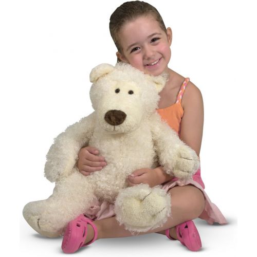  Melissa & Doug Big Roscoe Bear Stuffed Animal - Vanilla