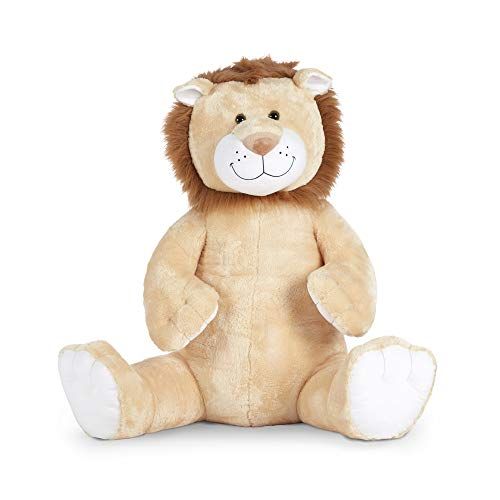  Melissa & Doug Gentle Jumbo Lion Giant Stuffed Plush Animal (Sits Nearly 3 Feet Tall)