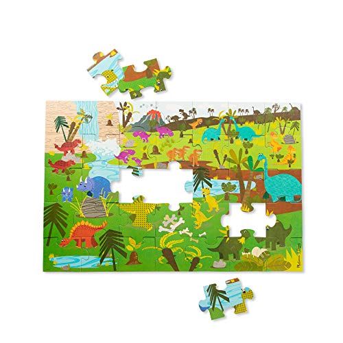  Melissa & Doug Natural Play Giant Floor Puzzle: Dinosaurs (35 Pieces)