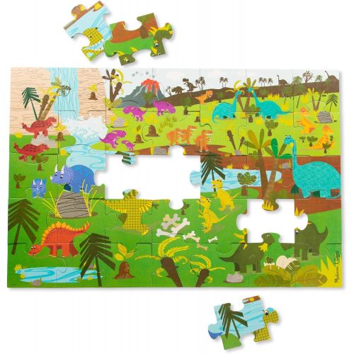  Melissa & Doug Natural Play Giant Floor Puzzle: Dinosaurs (35 Pieces)