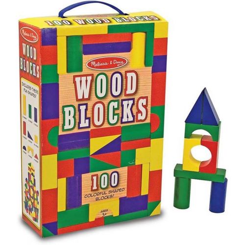  Melissa & Doug Toys - 100 Wood Blocks Set