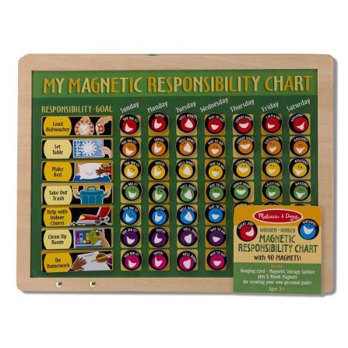  My Magnetic Responsibility Chart + FREE Melissa & Doug Scratch Art Mini-Pad Bundle [37891]