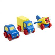 Melissa & Doug Deluxe Wooden First Vehicles Set