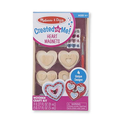  Melissa & Doug Wooden Heart Magnets Craft Kit