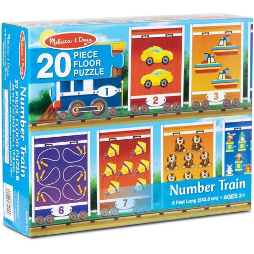  Melissa & Doug Number Train Jumbo Floor Puzzle - 20 Pcs