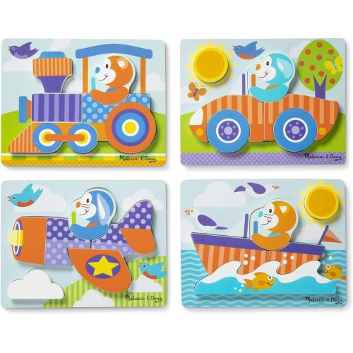  Melissa & Doug Jigsaw Puzzle Set  Vehicles