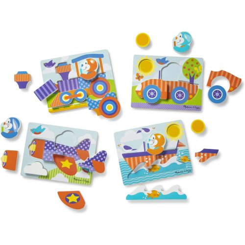  Melissa & Doug Jigsaw Puzzle Set  Vehicles