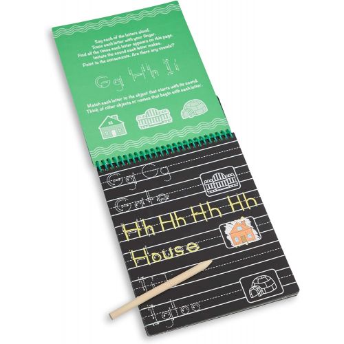  Melissa & Doug On The Go Scratch Art Writing Activity Pad  ABC & 123