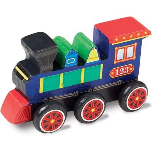  Melissa & Doug Decorate-Your-Own Wooden Train Craft Kit, Standard Packaging