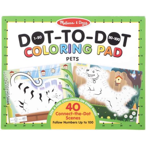  Melissa & Doug 123 Dot-to-Dot Coloring Pads - Pets