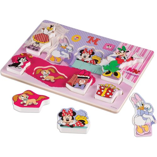  Melissa & Doug Disney Minnie Mouse and Friends Wooden Chunky Puzzle (8 pcs)