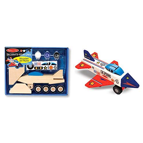  Melissa & Doug Decorate-Your-Own Wooden Jet Plane