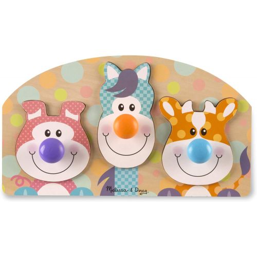  Melissa & Doug FIRST PLAY Farm Jumbo Knob Puzzle