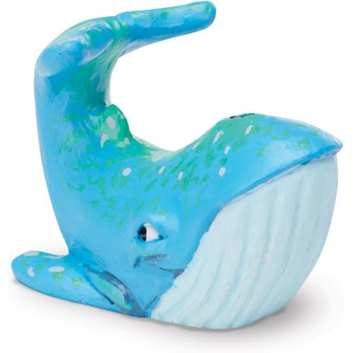  Melissa & Doug Decorate-Your-Own Sea Life Figurines Craft Kit - Paint a Whale and Dolphin