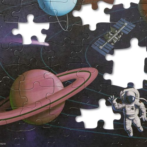  Melissa & Doug Natural Play Cardboard Jigsaw Floor Puzzle: Outer Space (100 Pieces)