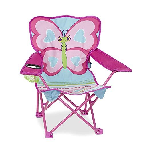  Melissa & Doug Cutie Pie Butterfly Camp Chair, Pink (96423)