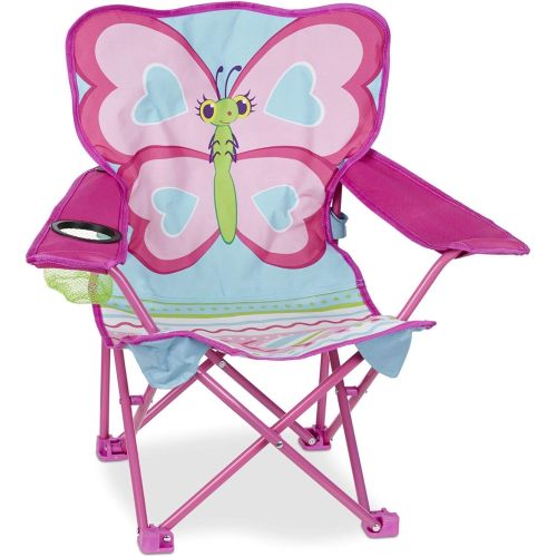  Melissa & Doug Cutie Pie Butterfly Camp Chair, Pink (96423)