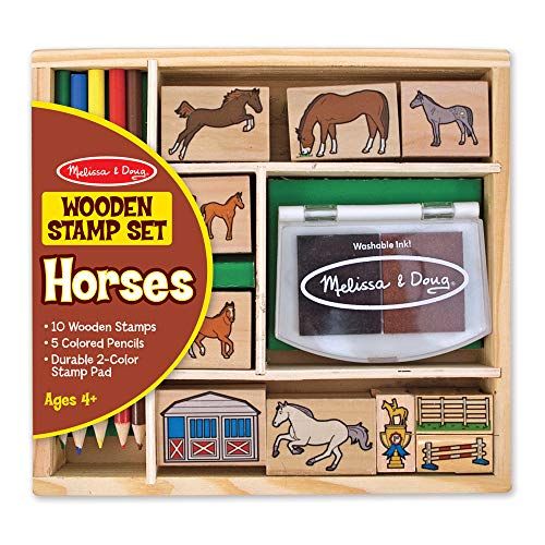  Melissa & Doug Horse Stable Stamp Set