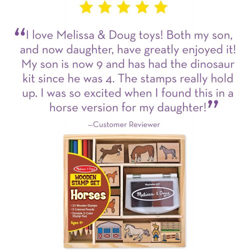  Melissa & Doug Horse Stable Stamp Set
