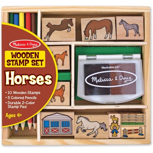  Melissa & Doug Horse Stable Stamp Set