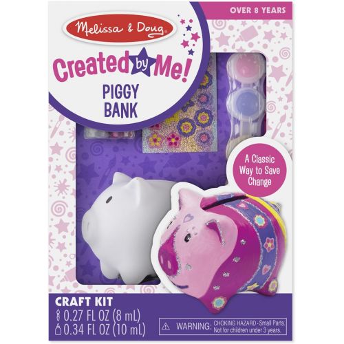  Melissa & Doug Created by Me! Piggy Bank Decorate-Your-Own Craft Kit