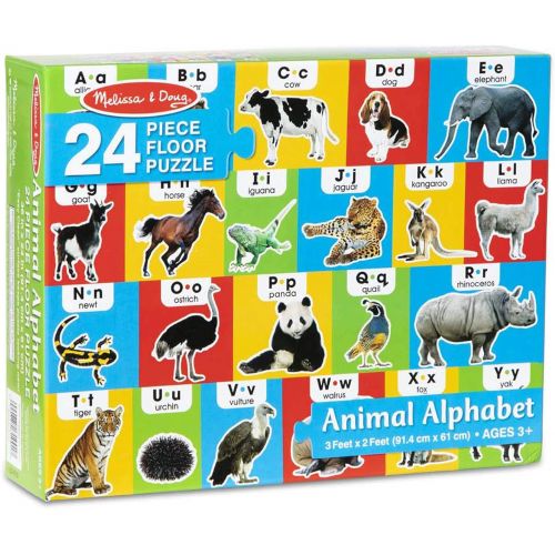  Melissa & Doug Animal Alphabet Floor Puzzle (24 pc)