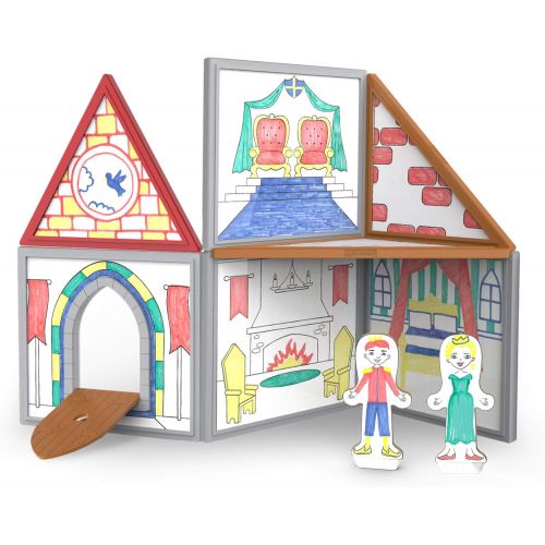  Melissa & Doug Magentivity Magnetic Dress-Up Play Set  Draw & Build Castle