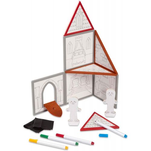  Melissa & Doug Magentivity Magnetic Dress-Up Play Set  Draw & Build Castle