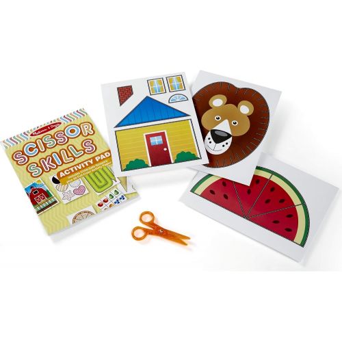  Melissa & Doug Scissor Skills Activity Pad & 1 Scratch Art Mini-Pad Bundle (02304)