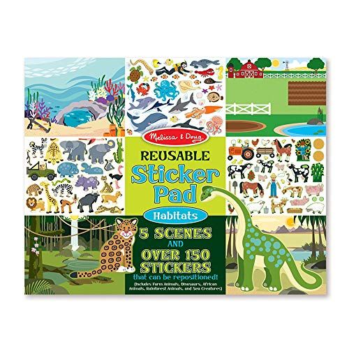  Melissa & Doug Reusable Sticker Pad - Habitats