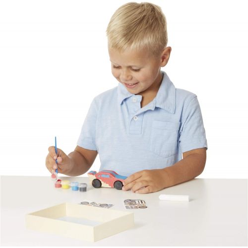  Melissa & Doug DYO  Wooden Race Car