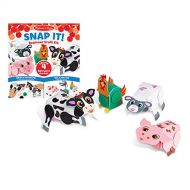 Melissa & Doug Snap It! Barnyard Farm Animals Beginner Craft Kit