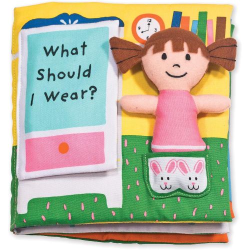  Melissa & Doug K’S Kids My First Activity Book 8-Page Soft Book for Babies & Toddlers & Soft Activity Baby Book - What Should I Wear?