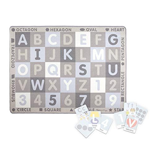  Melissa & Doug Jumbo ABC-123 Rug  Neutral