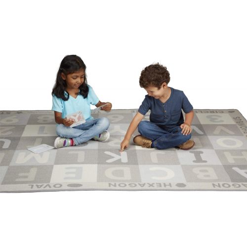  Melissa & Doug Jumbo ABC-123 Rug  Neutral