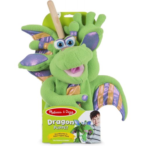  Melissa & Doug Dragon Puppet with Detachable Wooden Rod for Animated Gestures