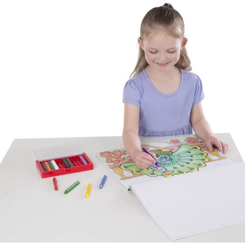 Melissa & Doug Sticker and Jumbo Coloring Pads Set: Animals - 150+ Stickers, 50 Coloring Pages