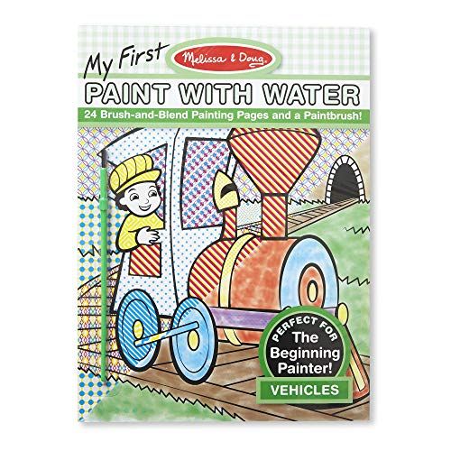  Melissa & Doug 9339 My First Paint With Water Coloring Book - Vehicles (24 Painting Pages)