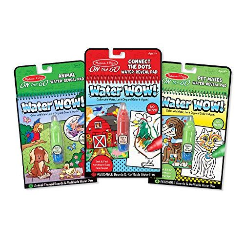  Melissa & Doug Water Wow Bundle: Pet Mazes, Animals and Farm