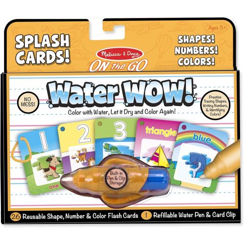  Melissa & Doug Water Wow! Splash Cards  Shapes, Numbers & Colors
