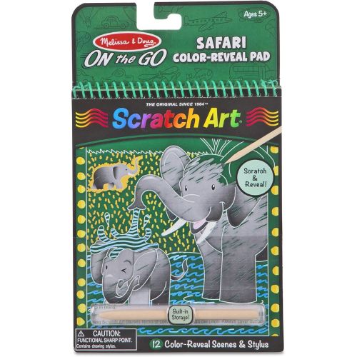  Melissa & Doug Safari Color-Reveal Scratch Art Pad