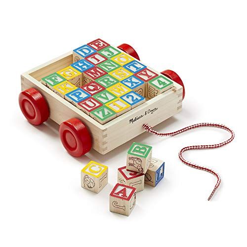  Melissa & Doug Classic ABC Block Cart