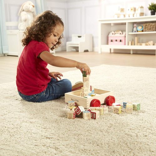  Melissa & Doug Classic ABC Block Cart