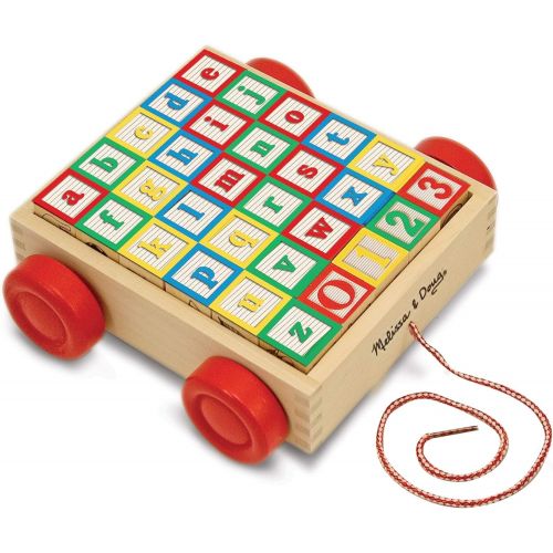  Melissa & Doug Classic ABC Block Cart