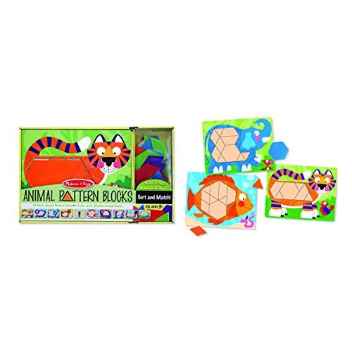  Melissa & Doug Animal Pattern Blocks