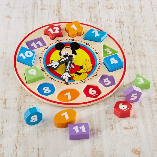  Melissa & Doug Disney Mickey Mouse Wooden Shape Sorting Clock