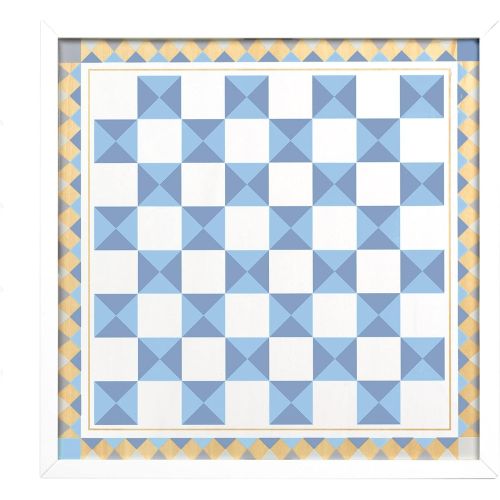  Melissa & Doug Wooden Chess & Pachisi - Blue