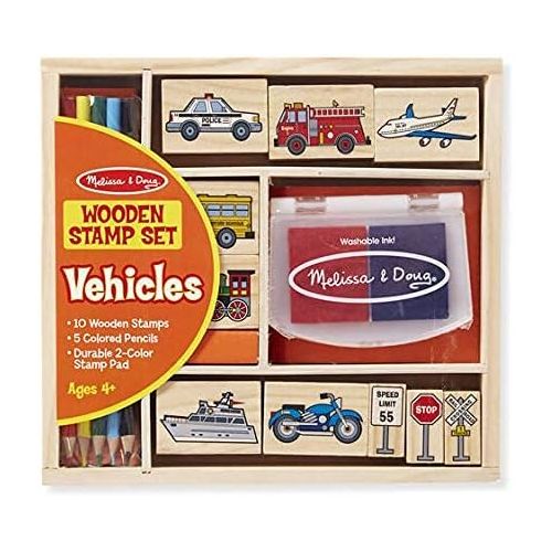  Melissa & Doug Vehicle Stamp Set